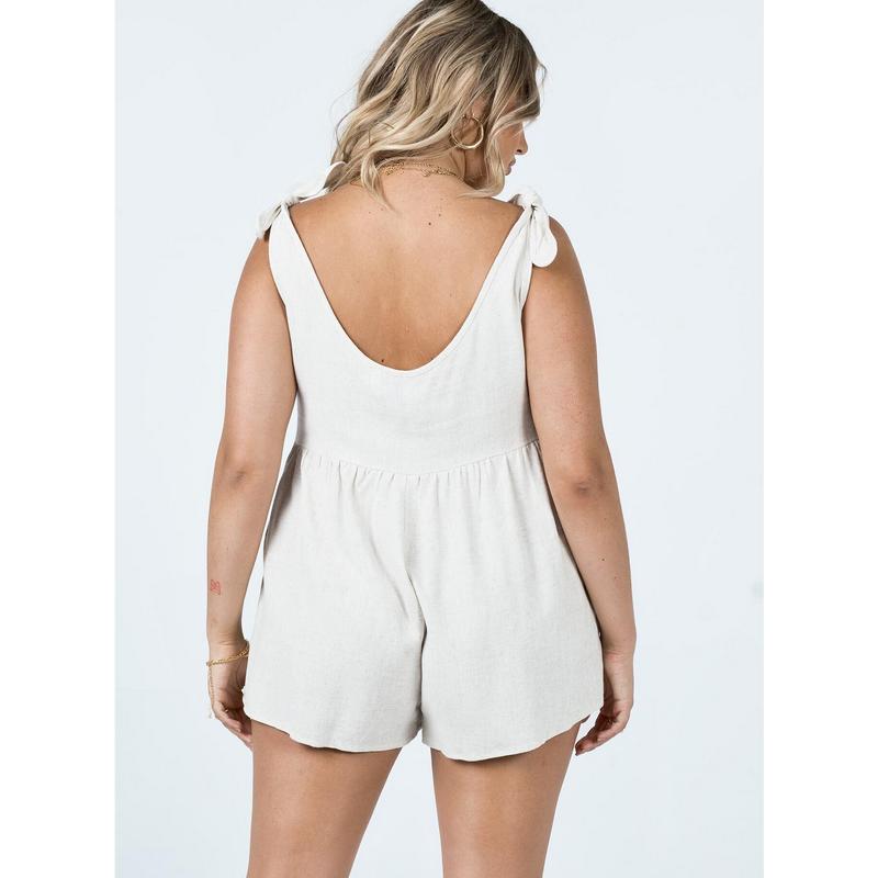 Tay Romper Beige