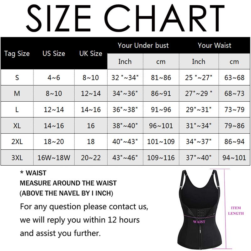 Waist Trainer Corset Vest for Women Tummy Control Girdle Shapewear Sport Workout Body Shaper Tank Top With Adjustable Strap, Fajas Para Mujer Womenswear Flat