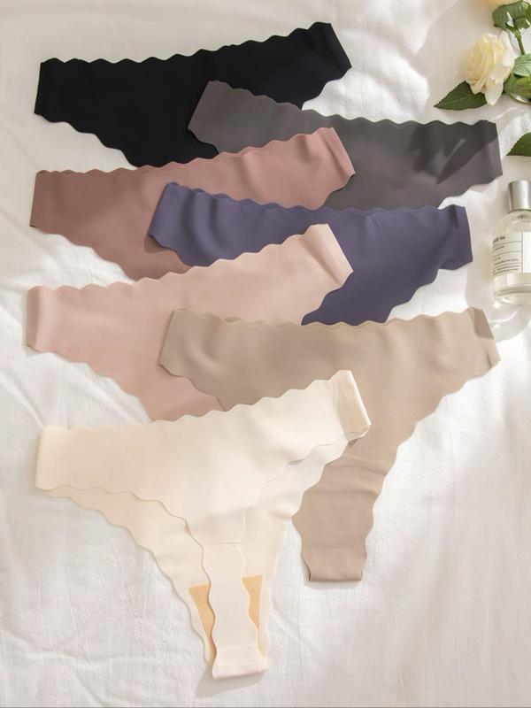 Seamless 7pcs Underwear Invisible  No Show Nylon Spandex Women Panties S-XL Fashion Panty Smooth Soft Womenswear Bikini