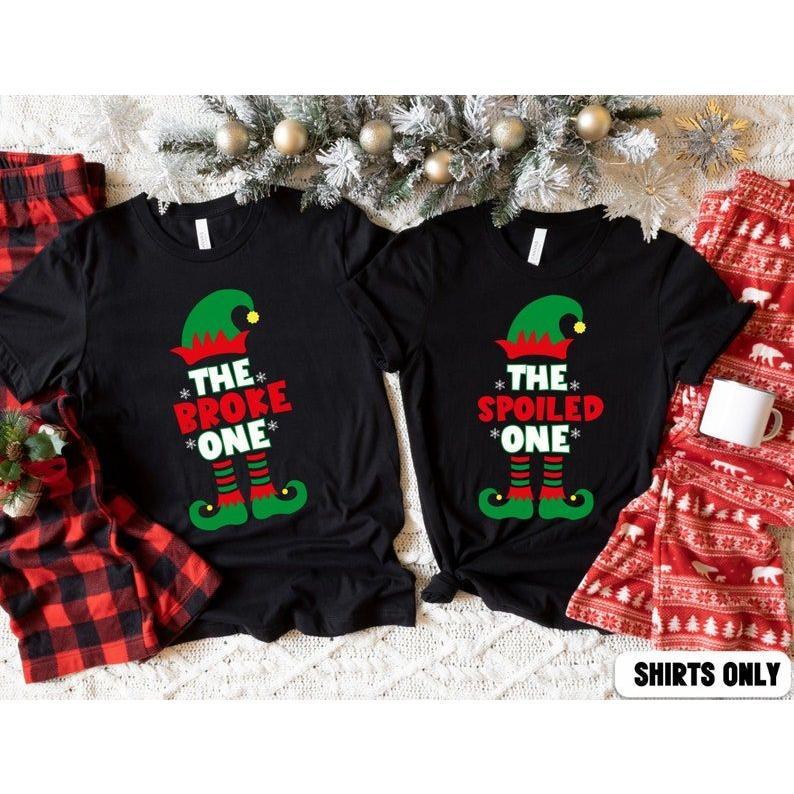 Funny Couple Christmas Shirt, Funny Christmas Shirt Gift for Couple, Christmas Couple Matching Tshirt, Couple Sweaters, Ugly Sweater Party Christmas Gifts.