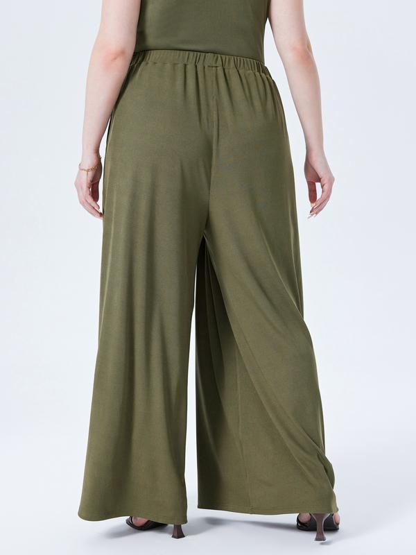 Cider [12 colors, Size 0-26] Stretchy Wide Leg Pants