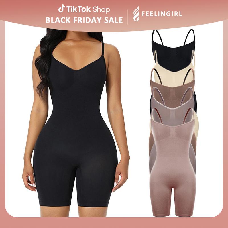 FeelinGirl Shapewear for Women Butt Lifter Bodysuit Tummy Control Seamless Shapewear 4 Womenswear Basic