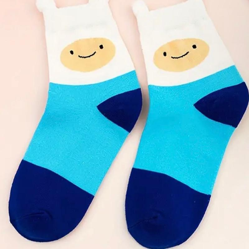 Adventure Time Comfortable Cotton Sock Collection Women Breathable Womenswear Day Outdoors season sock socks for cute sock casual comfy woman sock colored low cut winter warm print crew fashion cozy