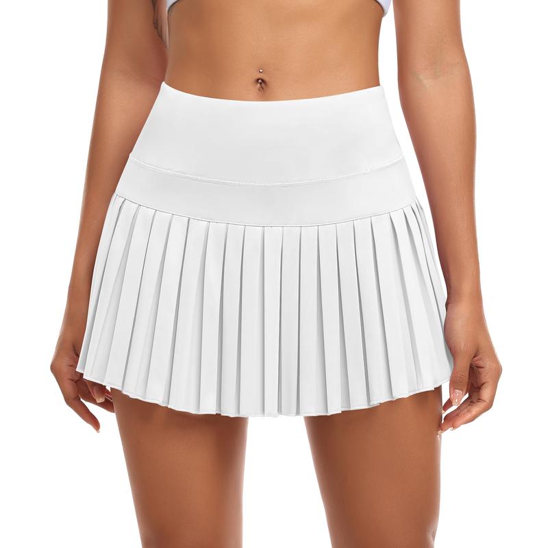 JoyGirl Womens Pleated Sports Skirt High Waisted Tennis Golf Skort Summer Mini Casual Girls Skirt Workout Athletic Skorts with Pockets for Ladies Summer Sportswear