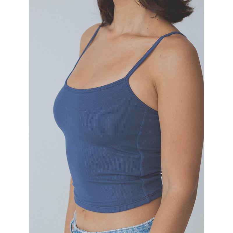 Ribbed Brami Tank - Women's Soft Fabric Top