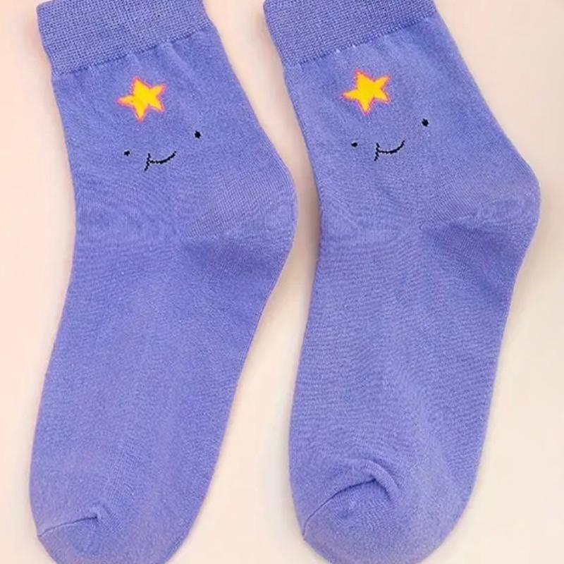 Adventure Time Comfortable Cotton Sock Collection Women Breathable Womenswear Day Outdoors season sock socks for cute sock casual comfy woman sock colored low cut winter warm print crew fashion cozy