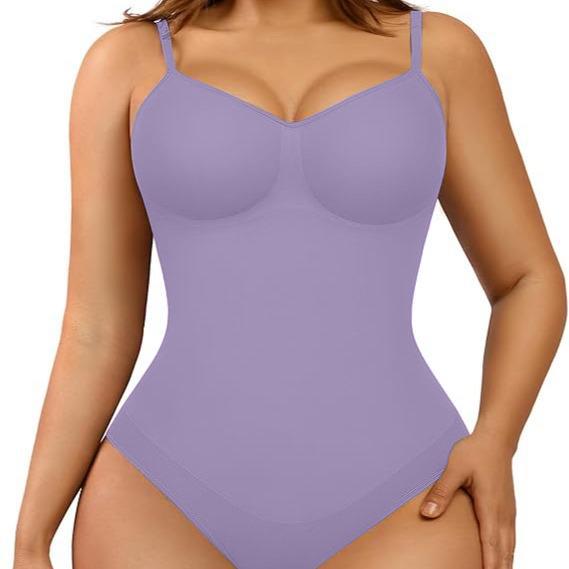 FeelinGirl Seamless Covered Bust Jumpsuit Thong Bodysuit Fit Womenswear Comfort Shapewear Basic 5 Breathable Hip