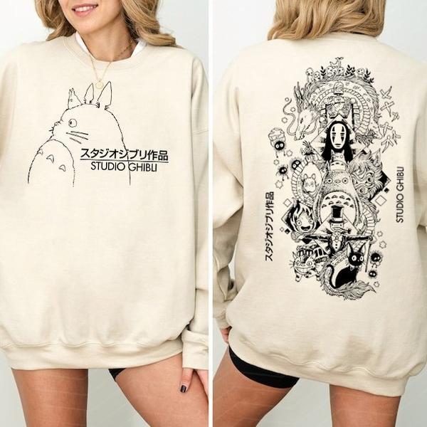 Studio Ghibli Sweatshirt, Studio Ghibli World, Ghibli Studio Shirt, Ponyo Shirt, Howls Moving Castle Shirt, Spirited Away, Hayao Miyazaki, My Neighbor Totoro Shirt, Ghibli Totoro Shirt, Calcifer Shirt, Trending Ghibli Shirt, Ghibli Lover Shirt