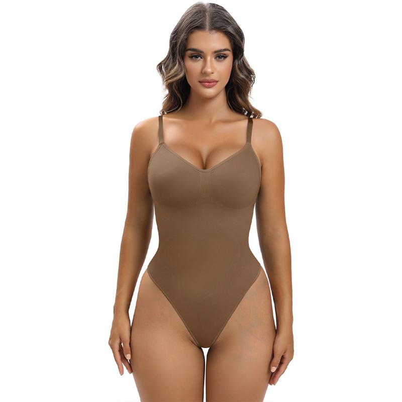 YIANNA Women Shapewear Tummy Control Bodysuit Seamless Sculpting Snatched Waist Body Suit Thong or Brief skims shapewear Womenswear Tops Comfort Basic