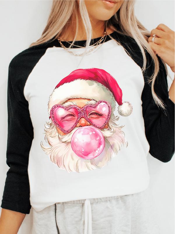 Santa Claus Bubblegum ~ Unisex Apparel Relaxed Fit Printed In The USA Clothing Womenswear Casual and Comfortable