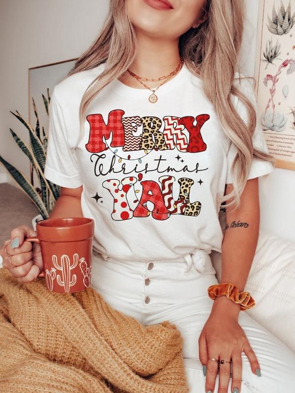 Merry Christmas Yall Shirt, Christmas Family Shirt, Holiday Shirt, Ugly Shirt, Holiday Shirt, Cute Christmas Shirt, Family Christmas Shirt