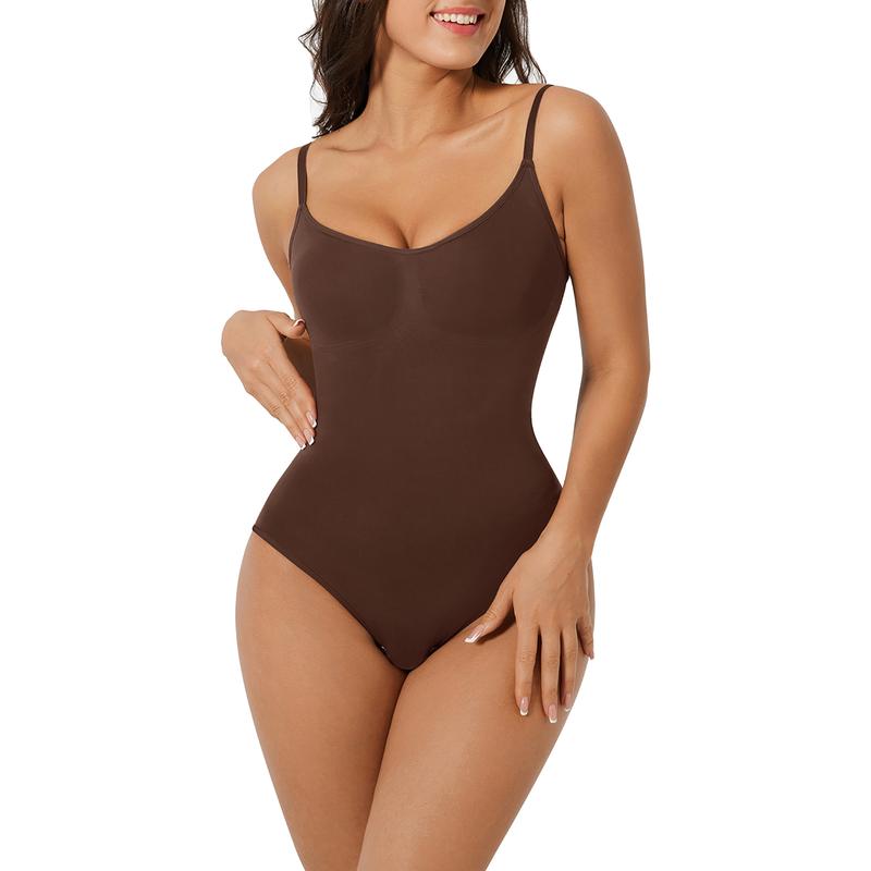 FeelinGirl Seamless Covered Bust Jumpsuit Thong Bodysuit Fit Womenswear Comfort Shapewear Basic 5 Breathable Hip