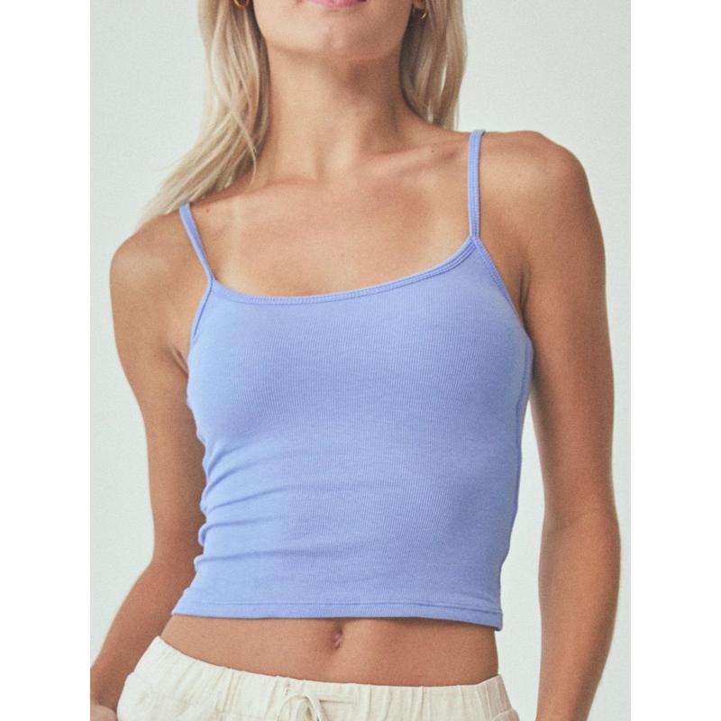 Ribbed Brami Tank - Women's Soft Fabric Top