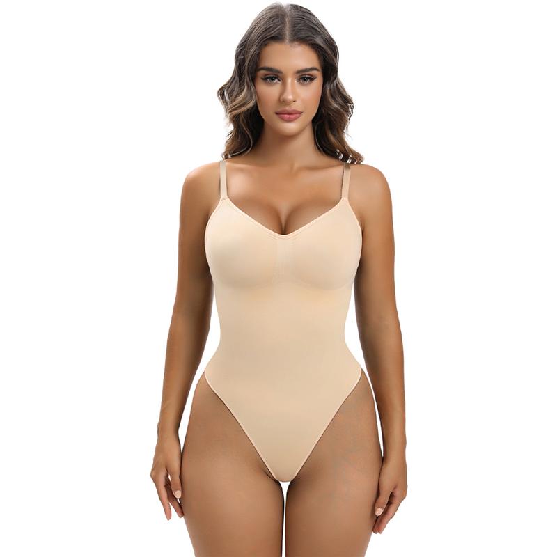 YIANNA Women Shapewear Tummy Control Bodysuit Seamless Sculpting Snatched Waist Body Suit Thong or Brief skims shapewear Womenswear Tops Comfort Basic