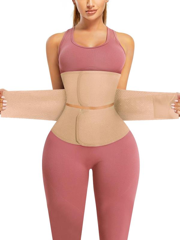 Women's Velcro Waist Trainer Shapewear Belt, Comfortable Breathable Back To School Latex Bodysuit Waist Cincher, Tummy Control Shaper for Daily Gym, Waisttrainer, Fall Wear 2024