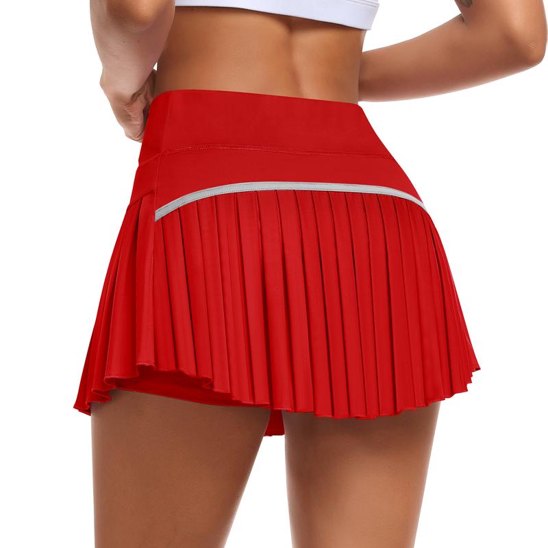 JoyGirl Womens Pleated Sports Skirt High Waisted Tennis Golf Skort Summer Mini Casual Girls Skirt Workout Athletic Skorts with Pockets for Ladies Summer Sportswear