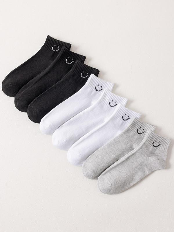 Women's Chic Cartoon Print Fitted Crew Socks, Casual Moisture Wicking Socks, Breathable Socks for Lady Daily Wear, Gifts for Her, Holiday Wear 2024, Summer Wear 2024