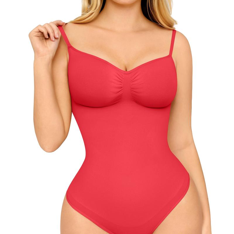 FeelinGirl Seamless Covered Bust Jumpsuit Thong Bodysuit Fit Womenswear Comfort Shapewear Basic 5 Breathable Hip