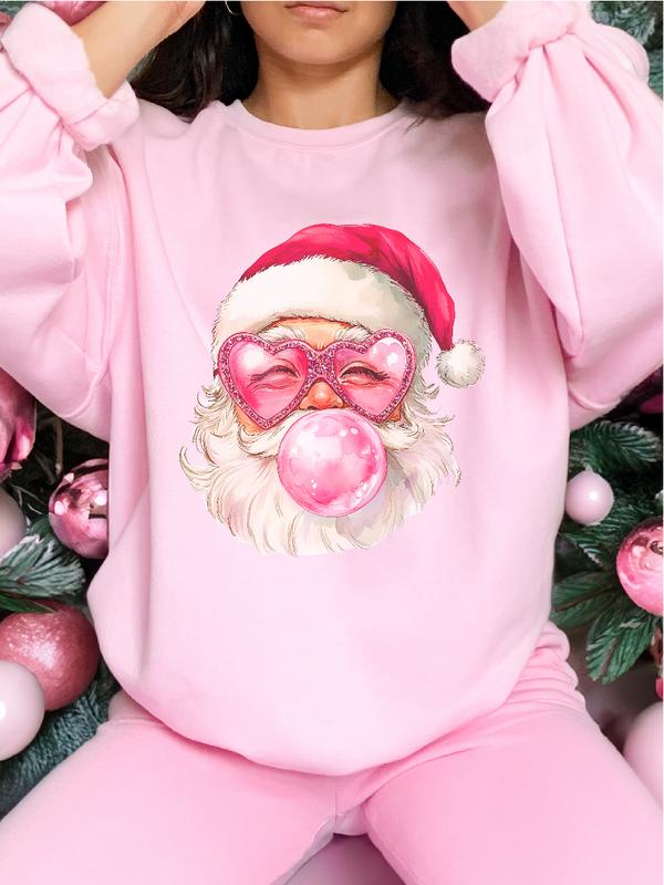 Santa Claus Bubblegum ~ Unisex Apparel Relaxed Fit Printed In The USA Clothing Womenswear Casual and Comfortable