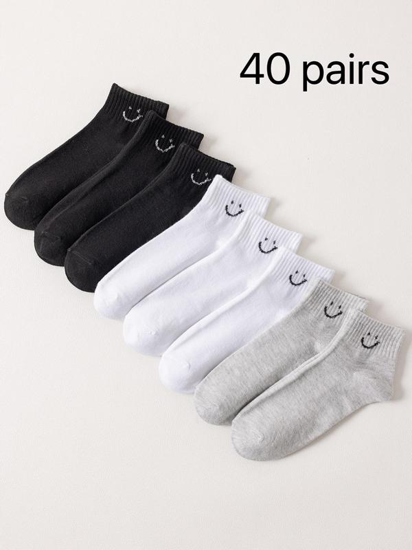 Women's Chic Cartoon Print Fitted Crew Socks, Casual Moisture Wicking Socks, Breathable Socks for Lady Daily Wear, Gifts for Her, Holiday Wear 2024, Summer Wear 2024