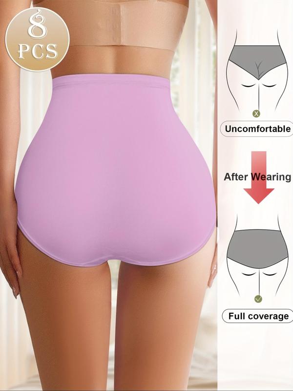 Women's Letter Print High Waist Briefs, Soft Comfy Breathable Seamless Panty for Daily Wear, Underwear for Women, Ladies Underwear for All Seasons