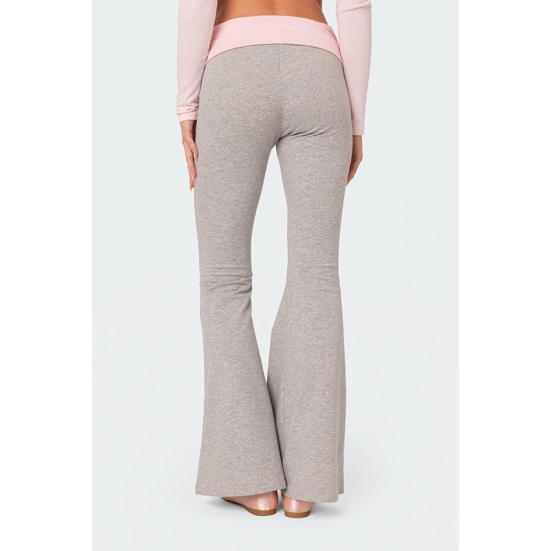 Molly Contrast Flared Leggings