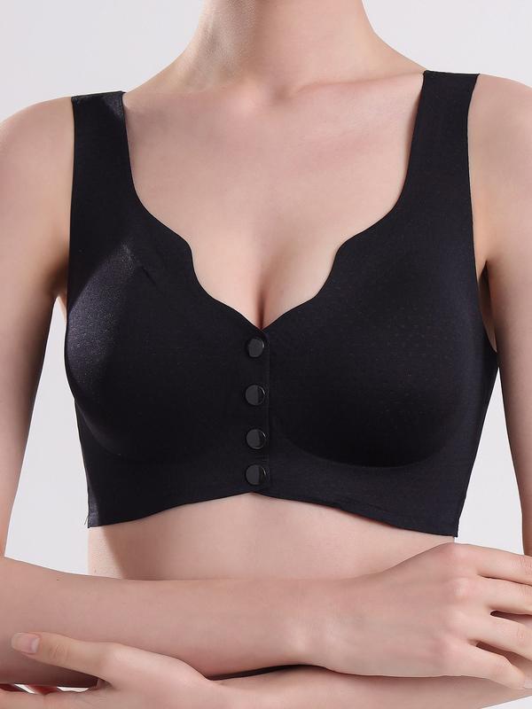 3Pcs Comfy Seamless Wireless Bralette - Soft, Breathable, Removable Padded, Sheer, Solid Color, Knit Fabric, Casual Style for Women - Perfect for Everyday Wear Womenswear Underwear