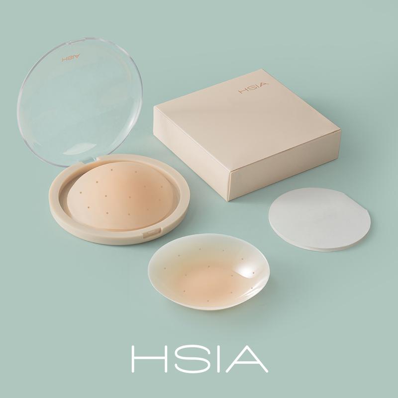 HSIA Breathable Non-Adhesive Reusable Washable Invisible Seamless Silicone Nipple Pasties Breasts Covers