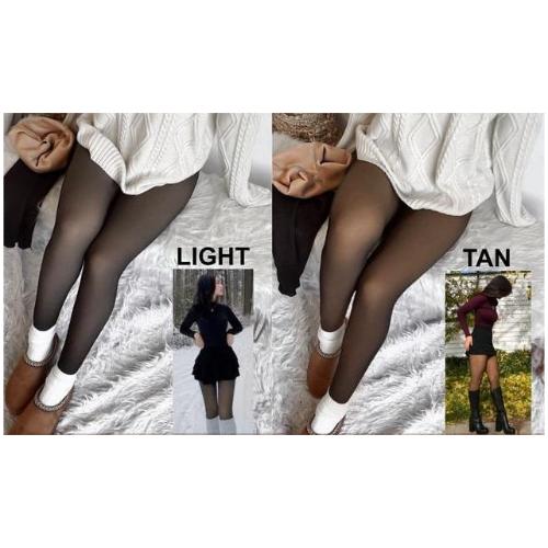 THE ORIGINAL! 4 SHADES ·SIZE XS -3XL。MAGIC  LINED LEGGINGS,CLOSED FOOT(LOOKS LIKE PANTYHOSE) Winter ComfortFleece  Available in   and Brown Fur womens  pantyhose pantyhose legging Transparent Fleece warm  tights Womenswear Bottoms Chic Cute Stretchy  Fits