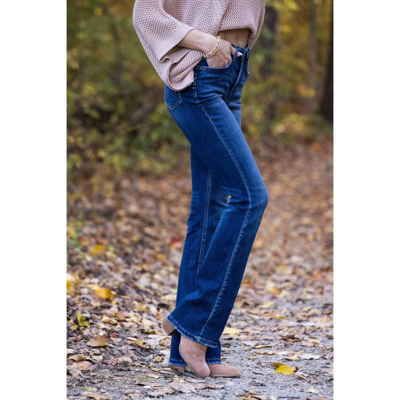 3 LENGTHS The Rachel by Lovervet: High-Rise Tummy Control Bootcut Denim Fabric Fit