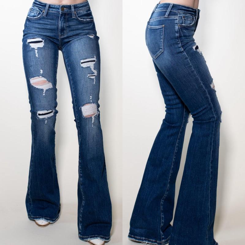 My Girl Patch Flare Jeans