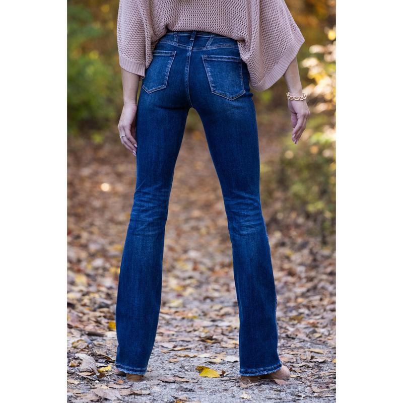 3 LENGTHS The Rachel by Lovervet: High-Rise Tummy Control Bootcut Denim Fabric Fit