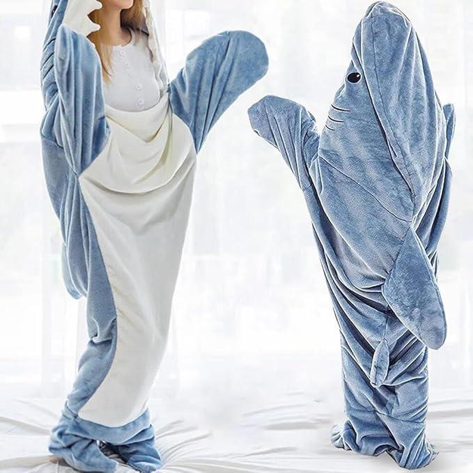 Shark Blanket Hoodie Onesie Shark Sleeping Bag Adult Onesie Pajamas