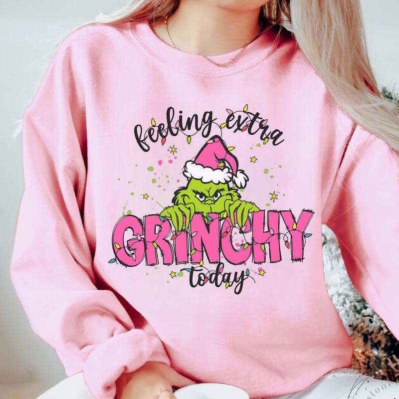 Feeling Extra Grinchy Today Sweatshirt, Retro Christmas Sweatshirt, Funny Christmas Shirt, Whoville University Sweatshirt, Green Monster Christmas Sweatshirt, Christmas Hoodie, Christmas Gift