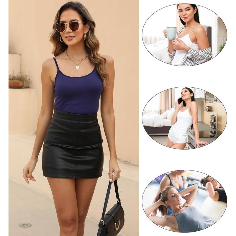 5 Pcs Women's Camisole Tank Top Undershirt Spaghetti Strap Basic Camisoles