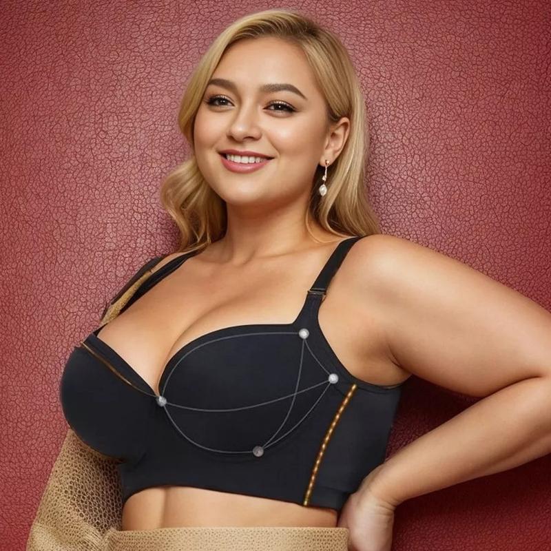 Plus size woman's bra, comfortable, slimming and anti-sagging