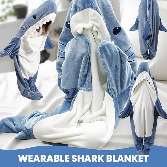 Shark Blanket Hoodie Onesie Shark Sleeping Bag Adult Onesie Pajamas