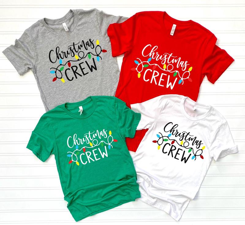 Christmas Crew Shirt – Family Holiday Season T-Shirt, Christmas Party Tee, Xmas Gift Shirt coquette christmas