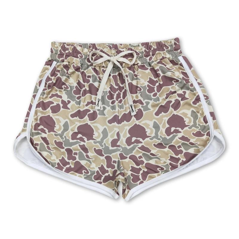 Adult women's Camo print casual shorts