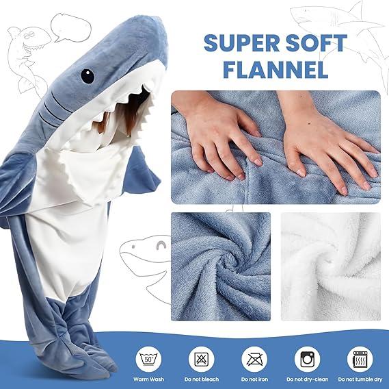 Shark Blanket Hoodie Onesie Shark Sleeping Bag Adult Onesie Pajamas