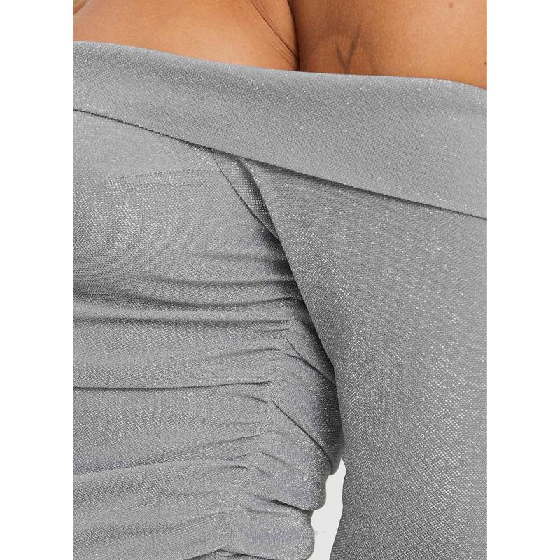 Tullo Off The Shoulder Bodysuit Grey