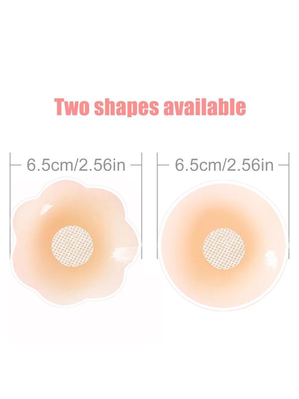 Women's 1 Pair Solid Color Invisible Nipple Cover, Silicone Nipple Cover for Daily Wear, Lingerie Accessories For All Seasons