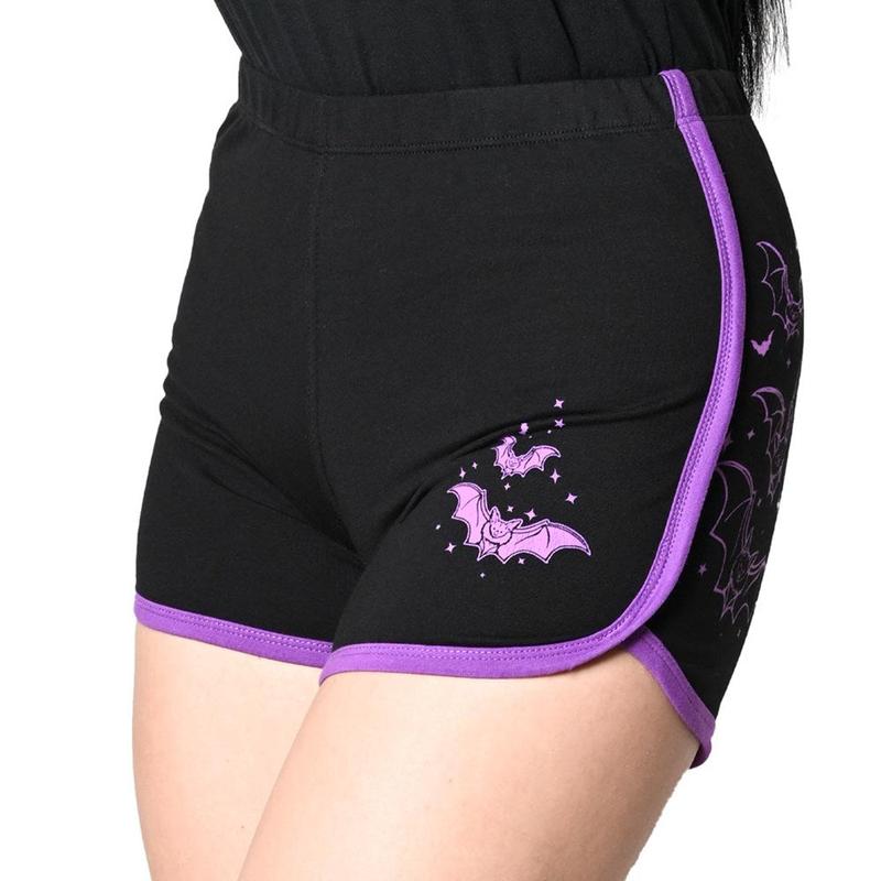 Bat Outline Womens Booty Shorts