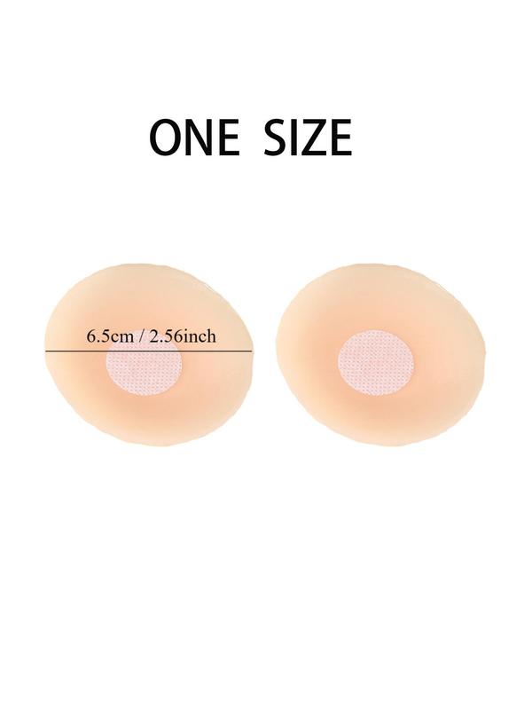 Women's 1 Pair Round Nipple Cover & 2 Pairs Mango Shaped Nipple Cover, Self-adhesive Non-slip Push Up Invisible Bra, Women's Lingerie Accessories for Daily Use