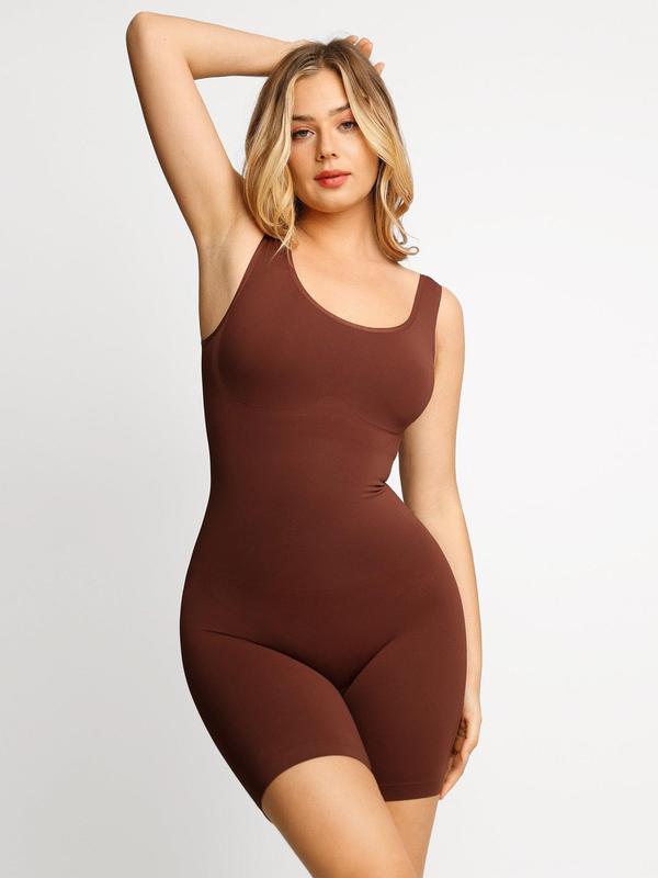 Popilush The Shapewear Bodysuit Crew Neck Seamless Bodysuits Comfortable Womenswear