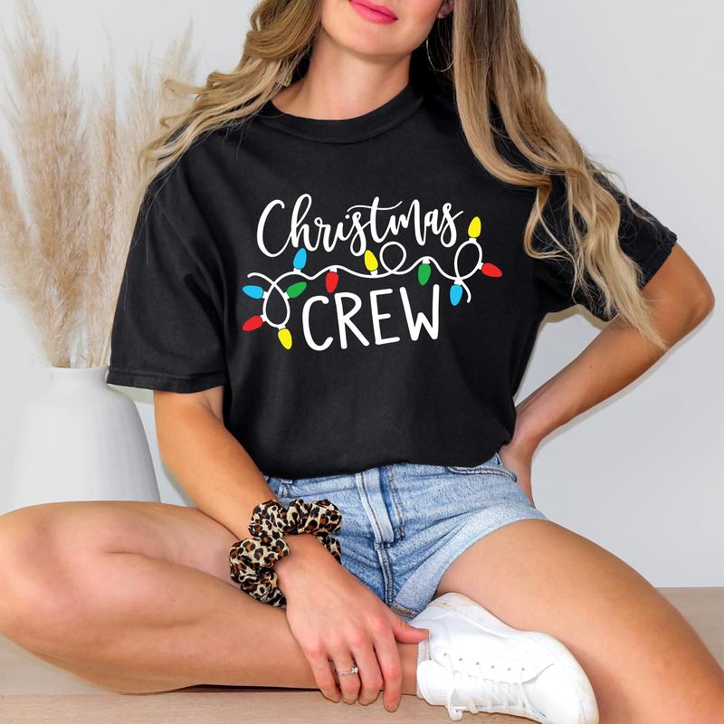 Christmas Crew Shirt – Family Holiday Season T-Shirt, Christmas Party Tee, Xmas Gift Shirt coquette christmas