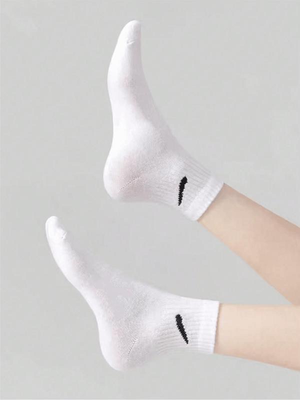 Women's Solid Low Cut Socks, Casual Comfortable Breathable Socks for Daily Wear, Multipack Knit Socks for All Seasons