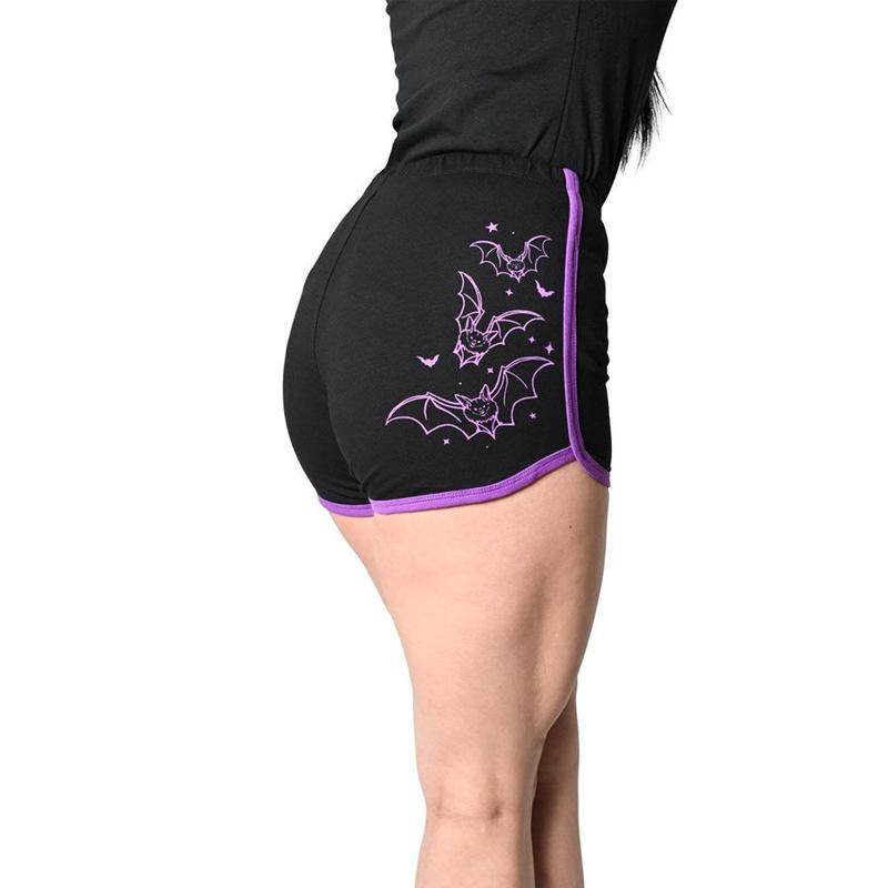 Bat Outline Womens Booty Shorts