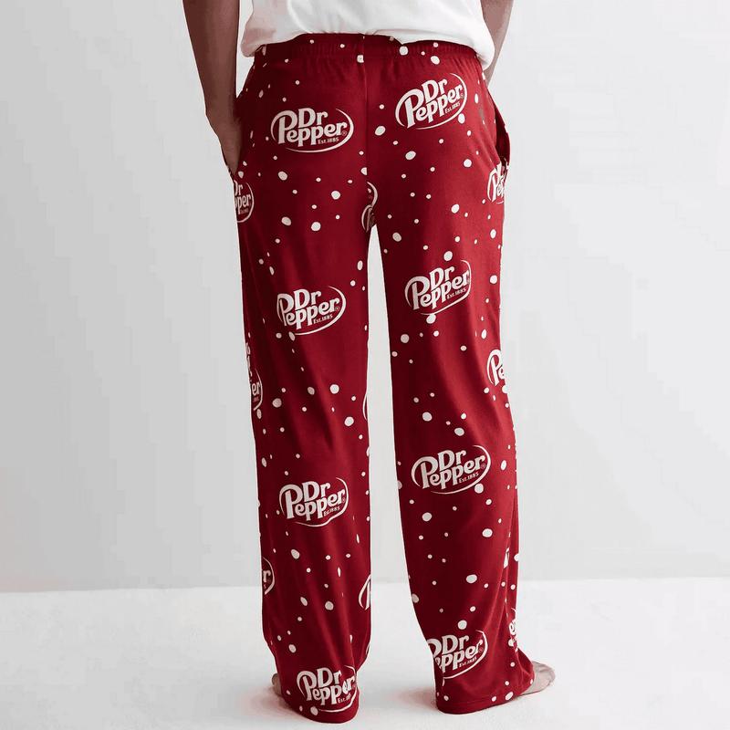 Dr. Pepper Pajama Pants, Dr Pepper PJs Pant - Comfort and Style - Loungewear, Soft Nightwear, Unisex PJs Pant