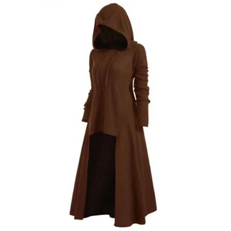 Gothic Witch Tunic Hooded Robe: Perfect for Halloween, Fancy Dress Parties Womenswear Clothing